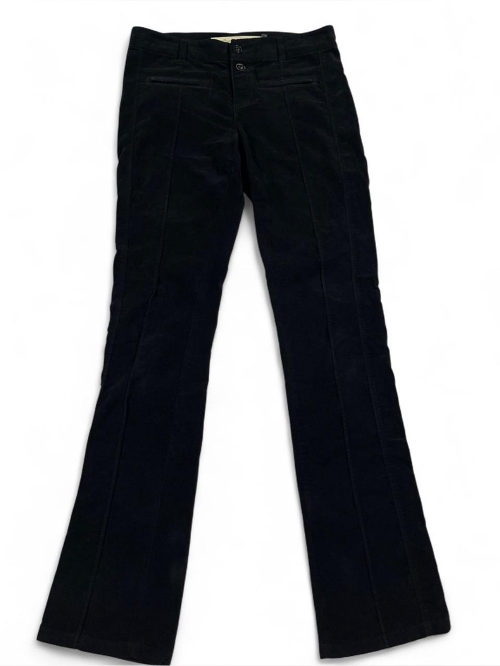 Vintage Daughters Of Liberation Soft‎ Velvet Bootcut Black Sz 4 Pants Mid Rise